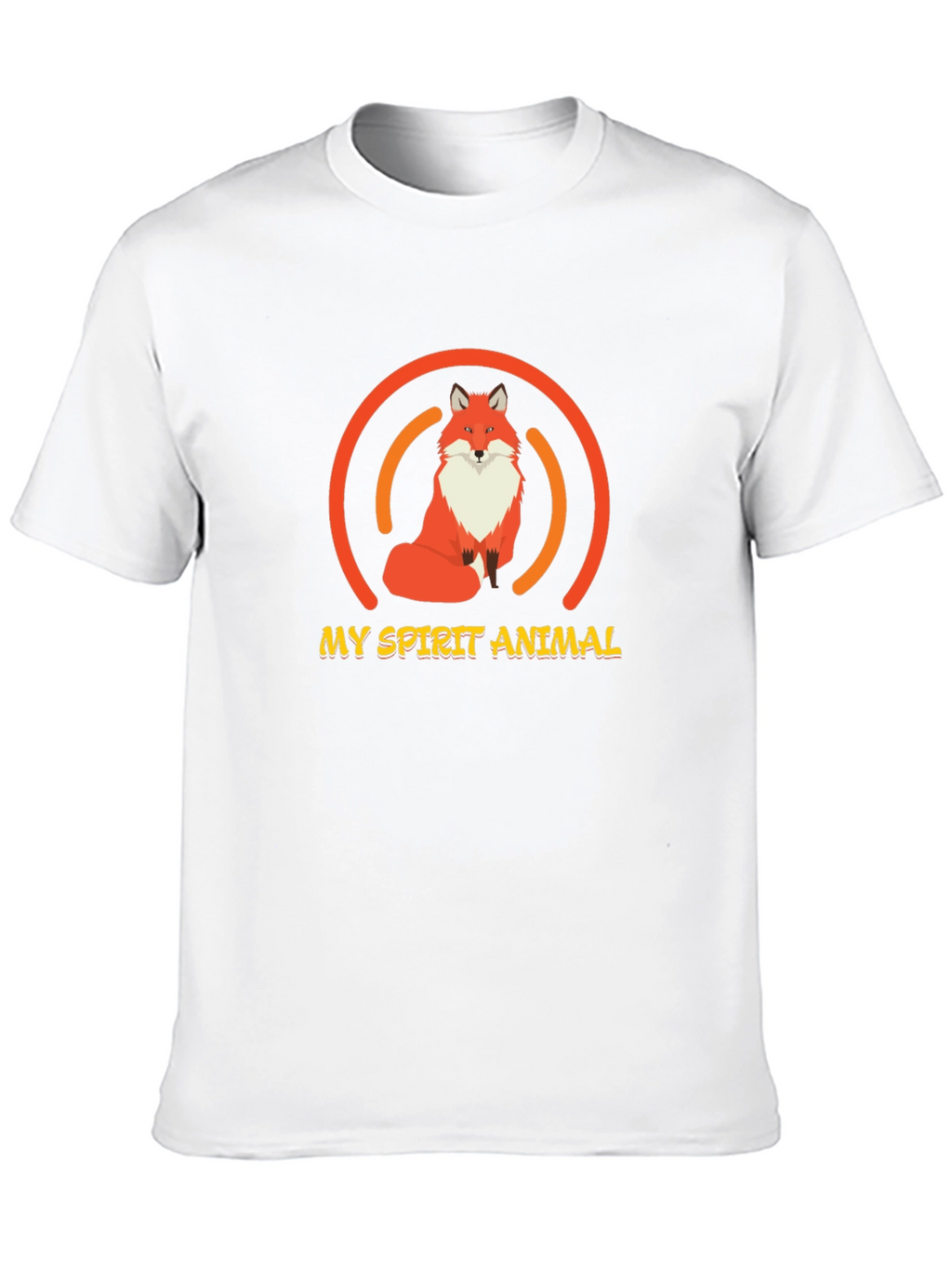 Fox Spirit Animal Graphic Tee - Unisex Black T-Shirt