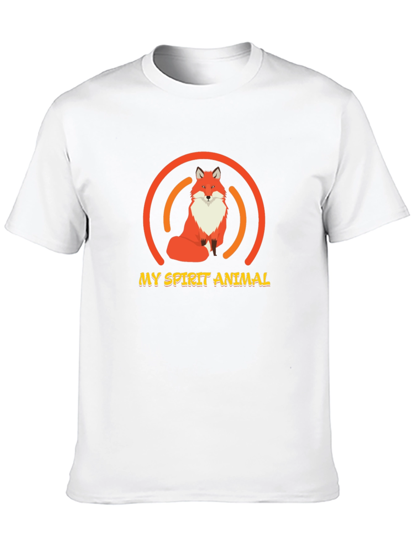 Fox Spirit Animal Graphic Tee - Unisex Black T-Shirt