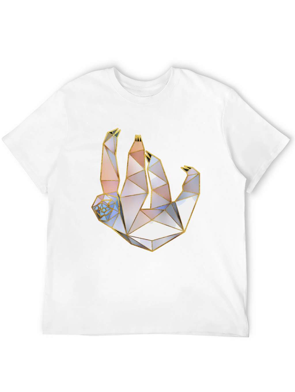 Geometric Sloth T-Shirt - Modern Art Tee