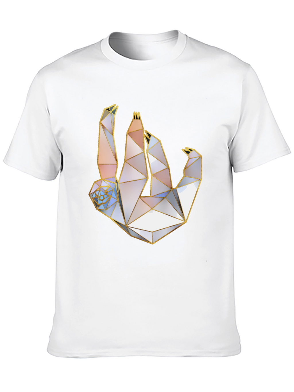 Geometric Sloth T-Shirt - Modern Art Tee