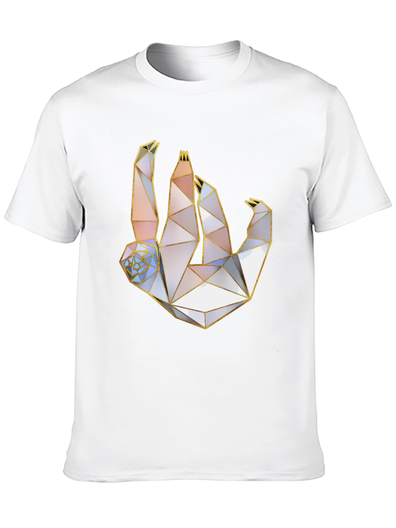 Geometric Sloth T-Shirt - Modern Art Tee