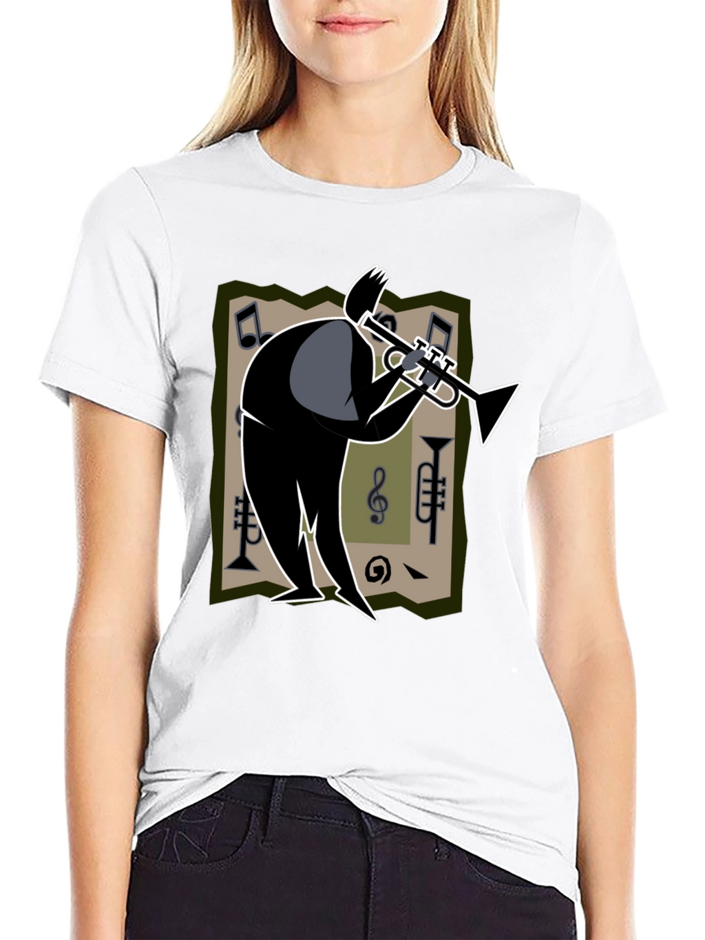 Cool Jazz Trumpet Player Graphic T-Shirt