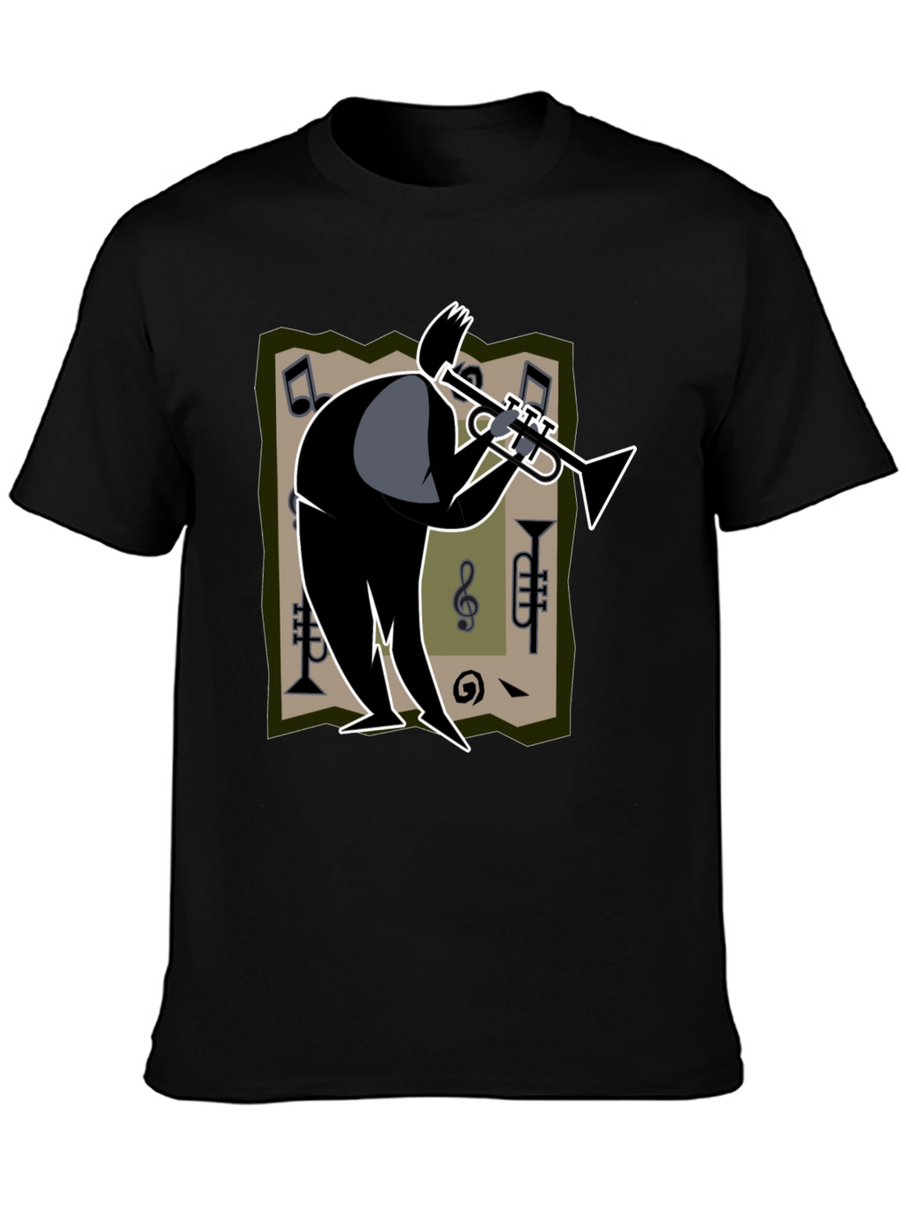 Cool Jazz Trumpet Player Graphic T-Shirt