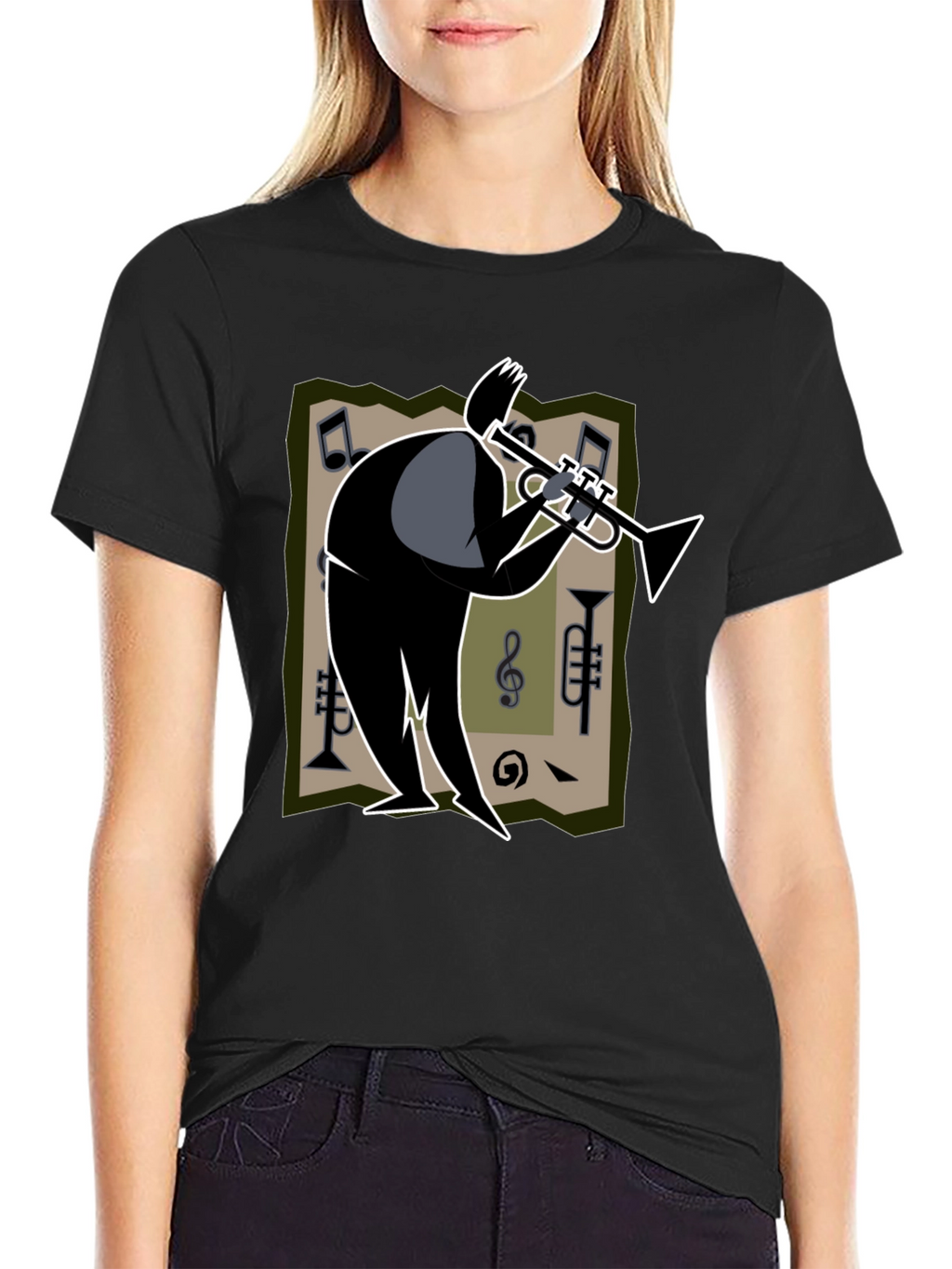 Cool Jazz Trumpet Player Graphic T-Shirt