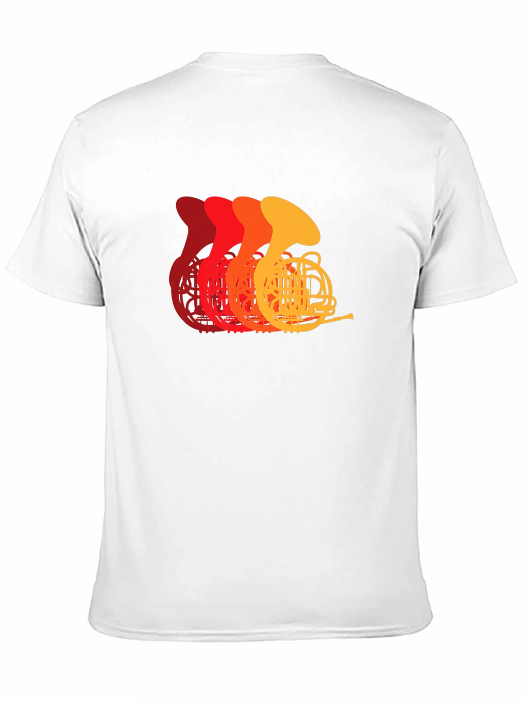 French Horn Retro T-Shirt - Musician Tee