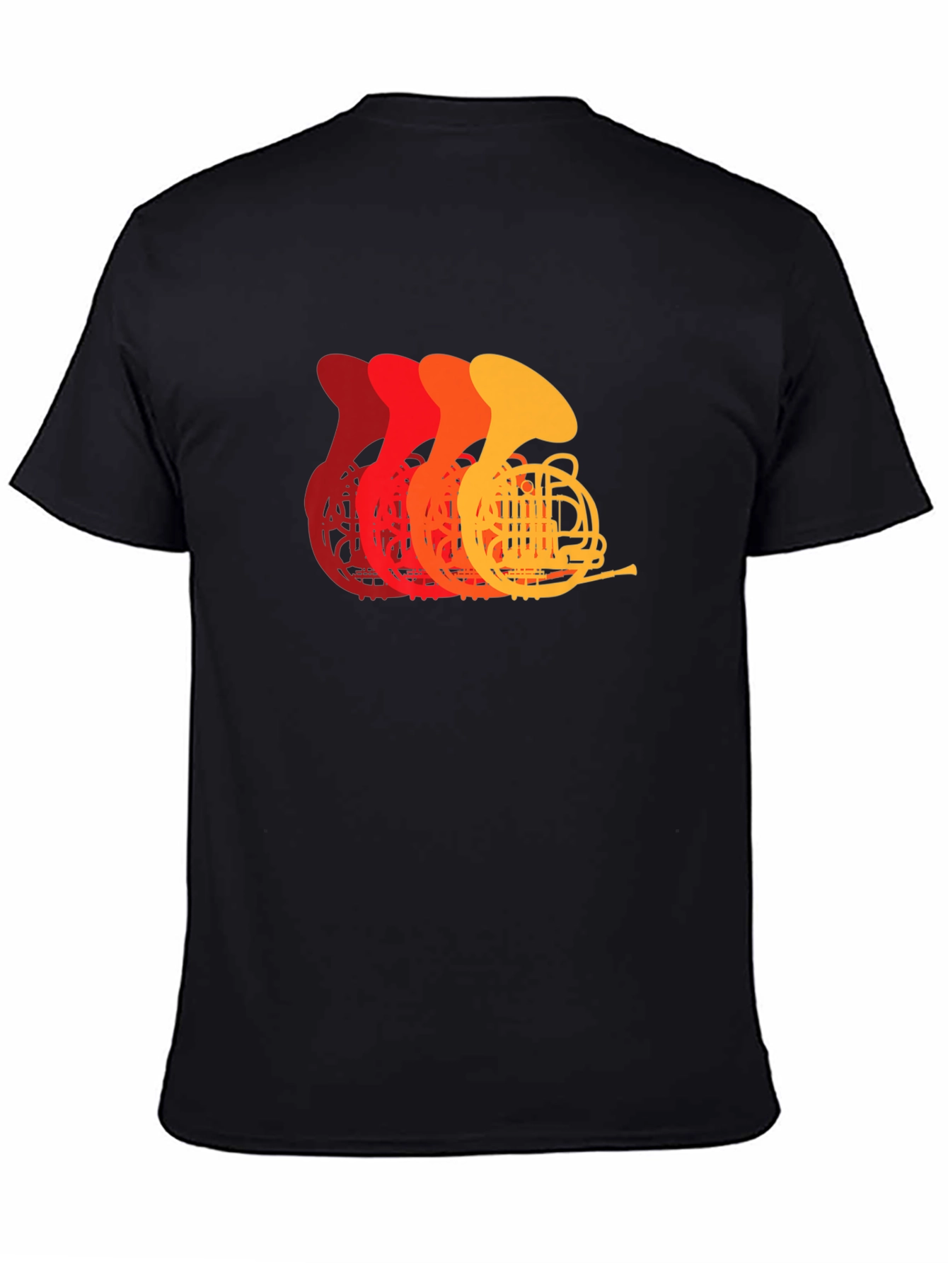 French Horn Retro T-Shirt - Musician Tee