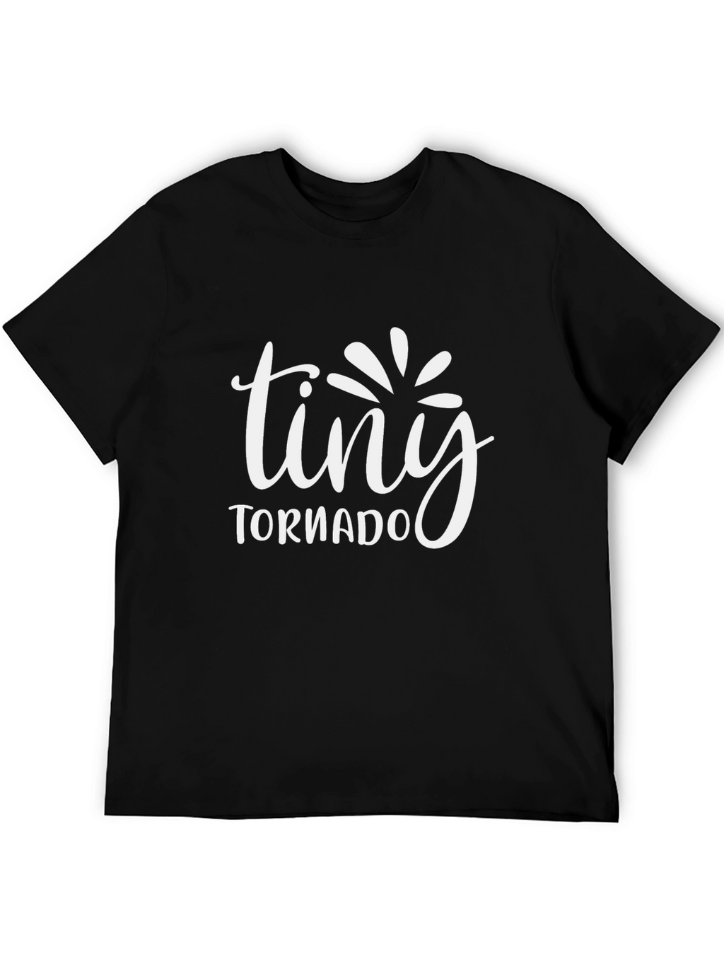 Tiny Tornado Graphic Tee - Black Cotton T-Shirt