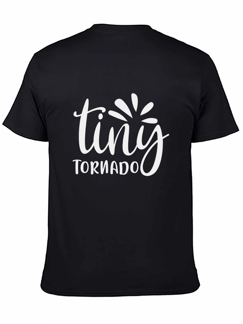 Tiny Tornado Graphic Tee - Black Cotton T-Shirt