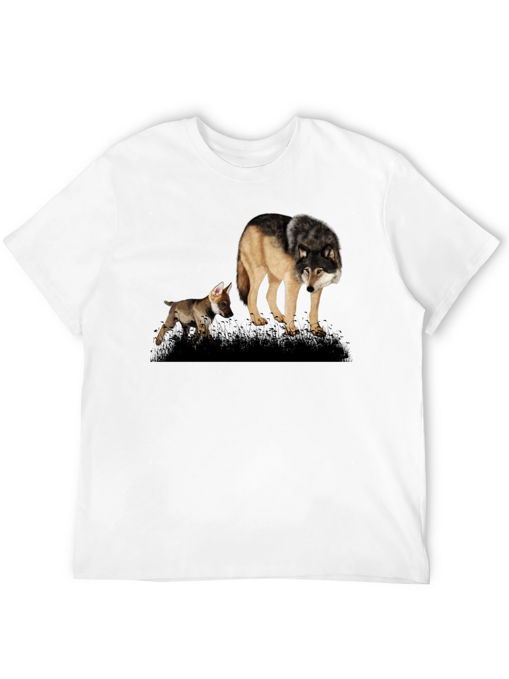 Wolf Pack T-Shirt: Black Graphic Tee
