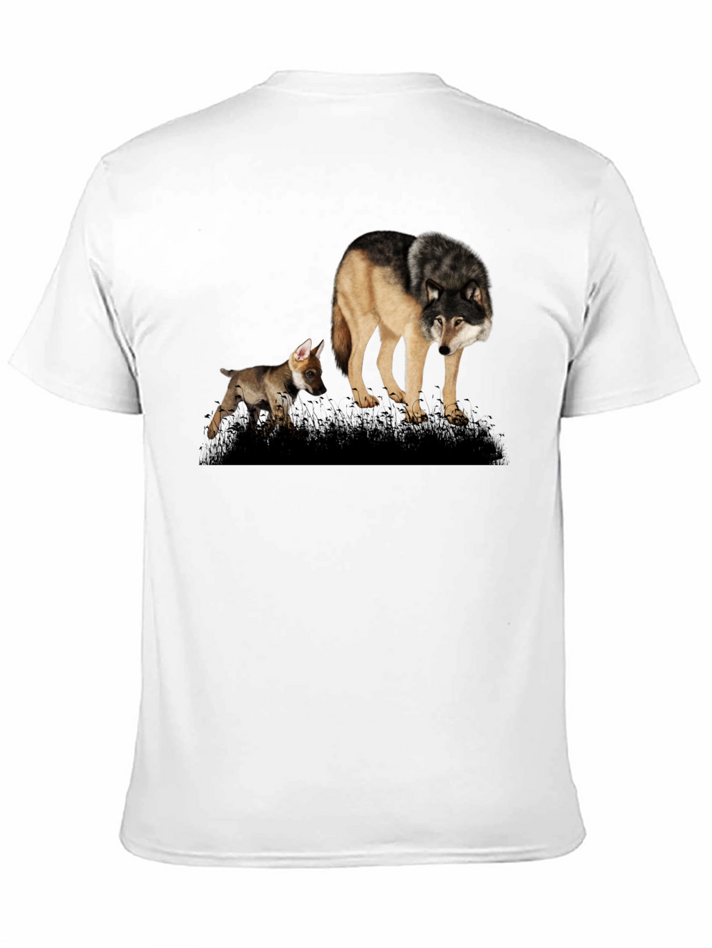 Wolf Pack T-Shirt: Black Graphic Tee
