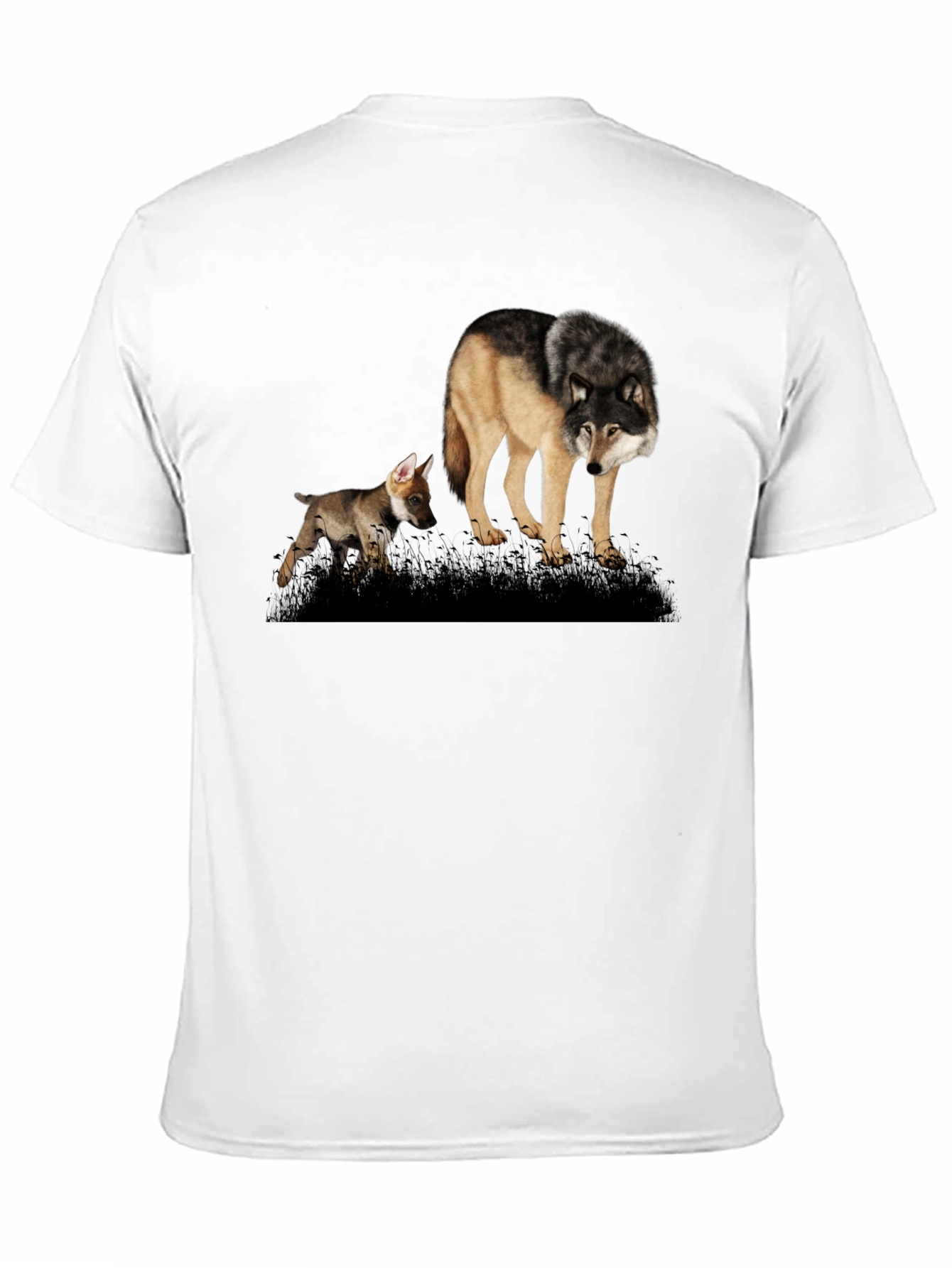 Wolf Pack T-Shirt: Black Graphic Tee