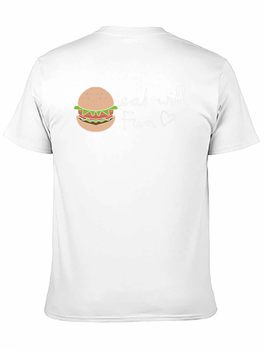 Eat with Fun Graphic Tee - Casual Black T-Shirt