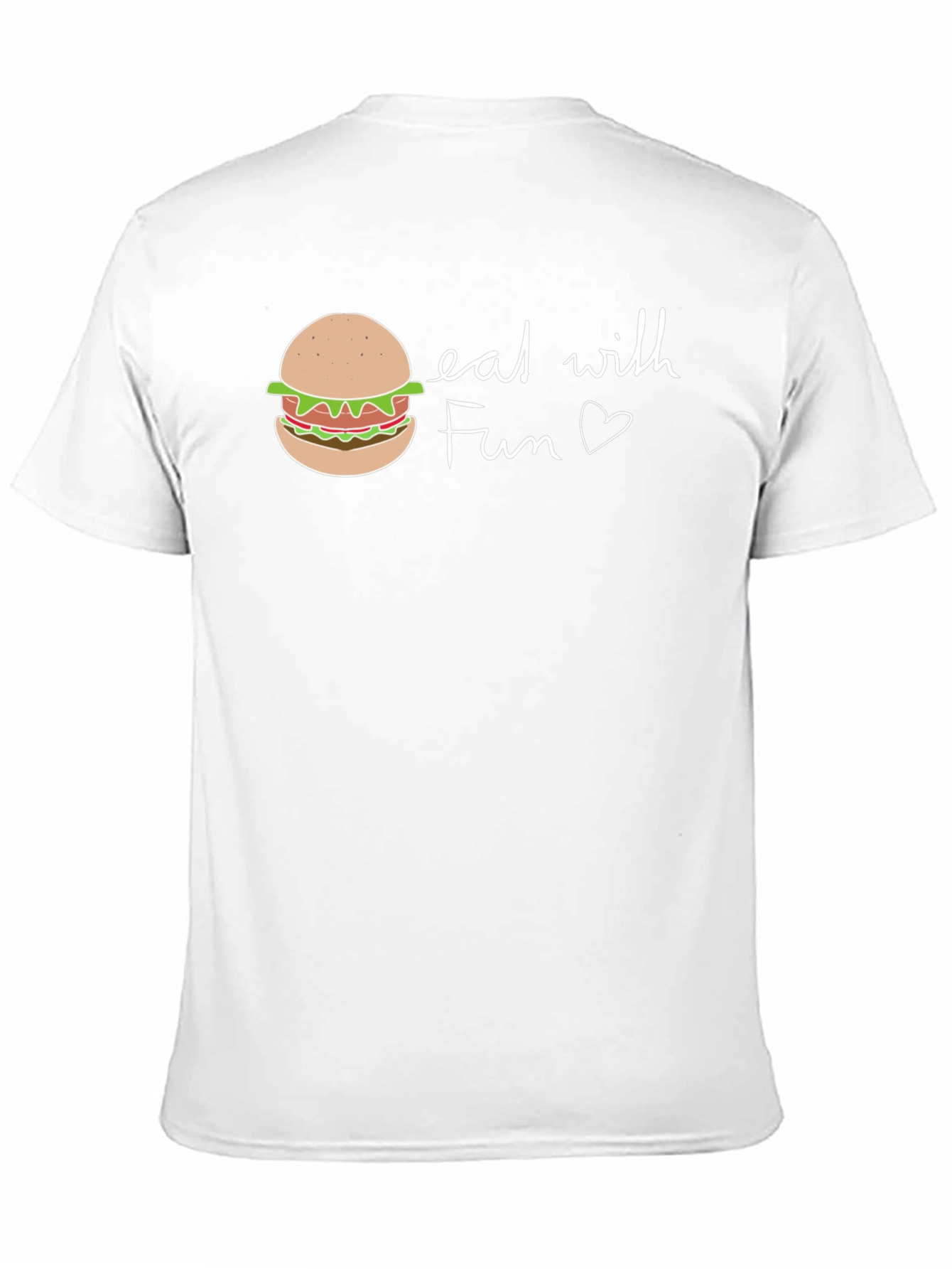 Eat with Fun Graphic Tee - Casual Black T-Shirt
