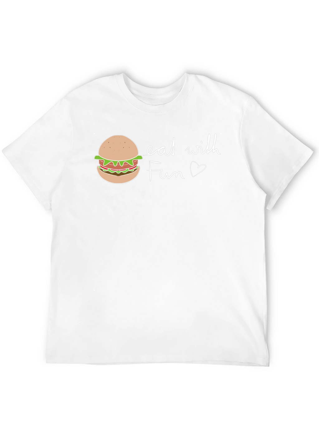 Eat with Fun Graphic Tee - Casual Black T-Shirt