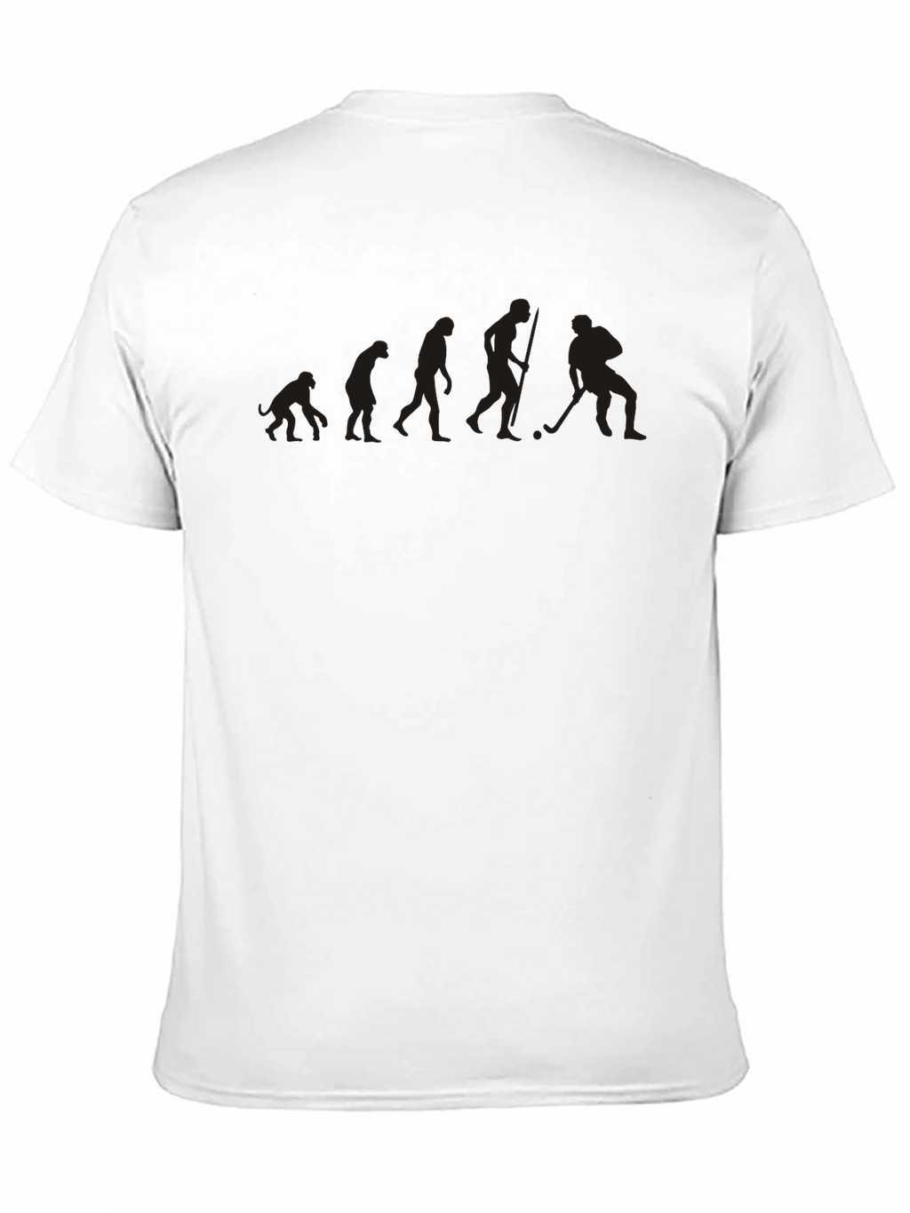 Hockey Evolution Graphic Tee - Black Cotton T-Shirt