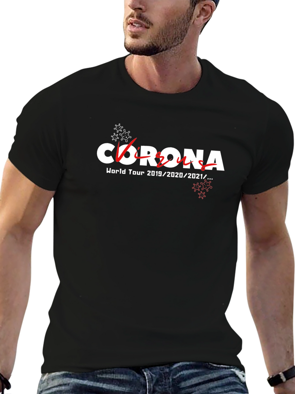 Corona World Tour Black T-Shirt
