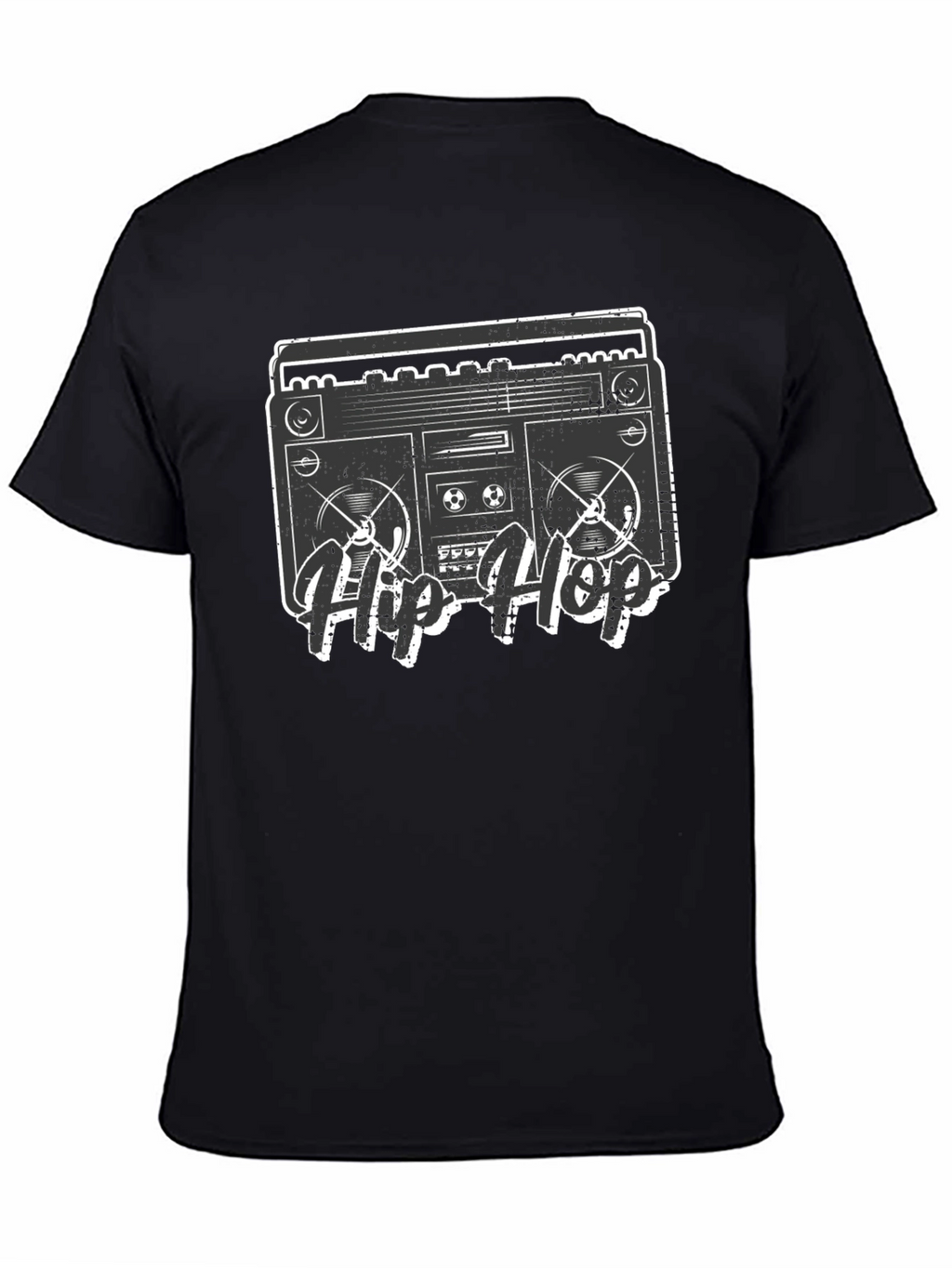 Retro Hip Hop Boombox Graphic T-Shirt