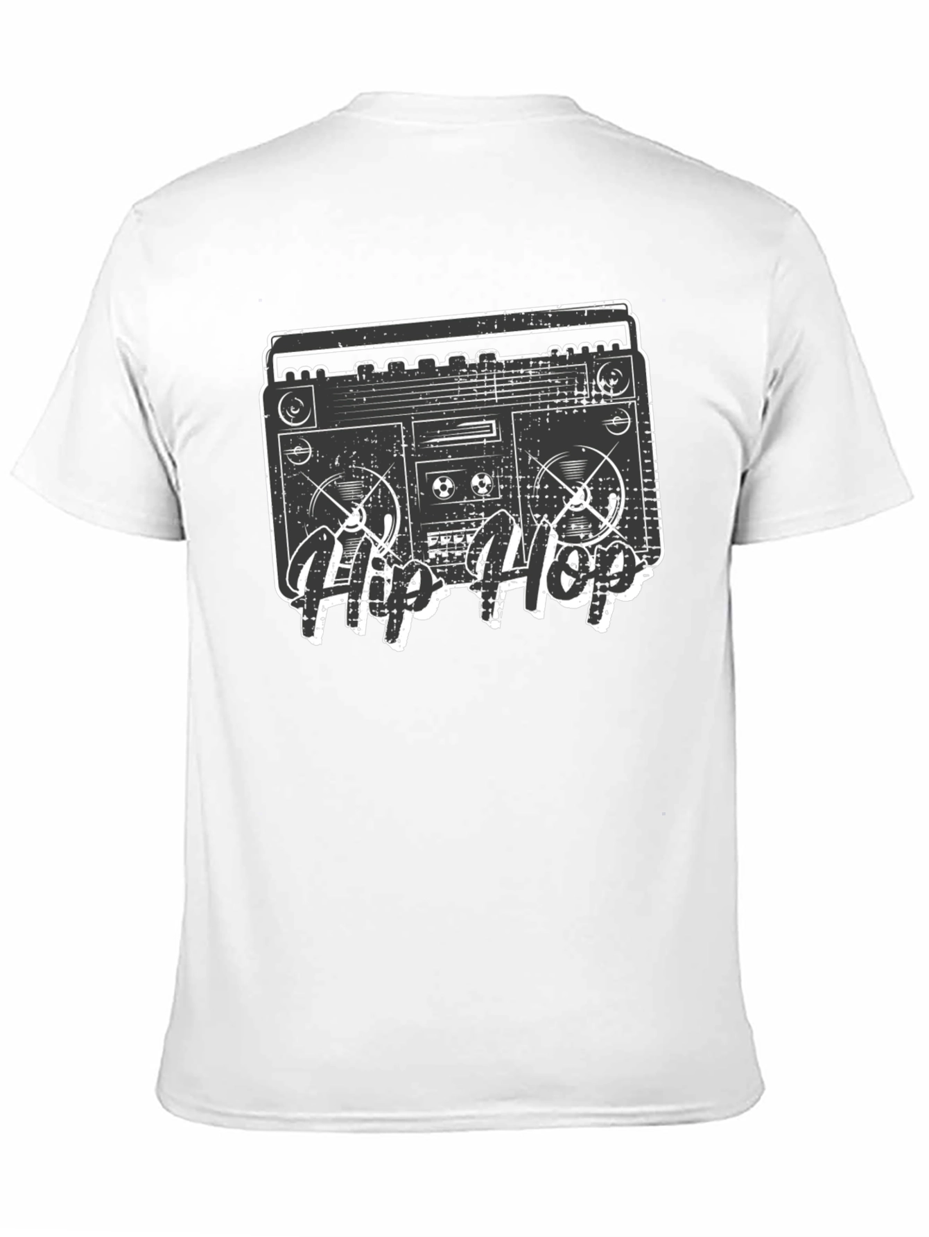 Retro Hip Hop Boombox Graphic T-Shirt
