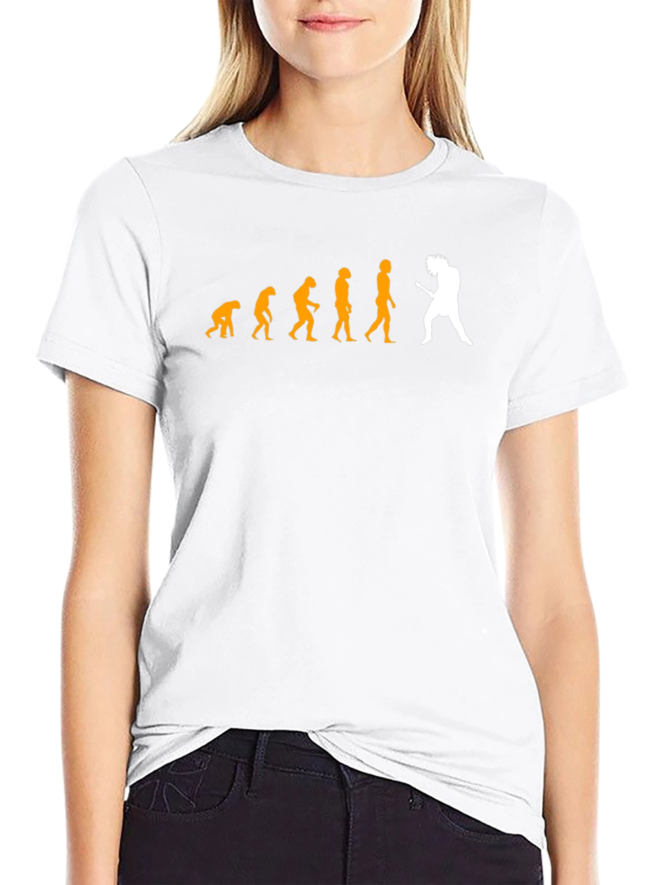 Evolution of Rock T-Shirt - Black Cotton Blend