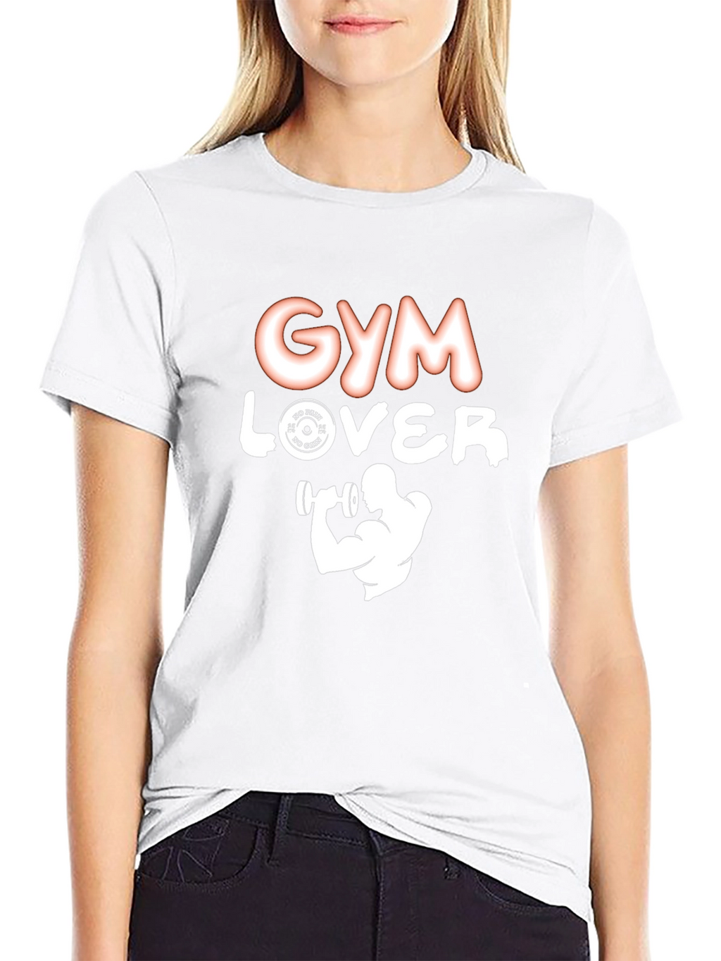Gym Lover Graphic T-Shirt - Black