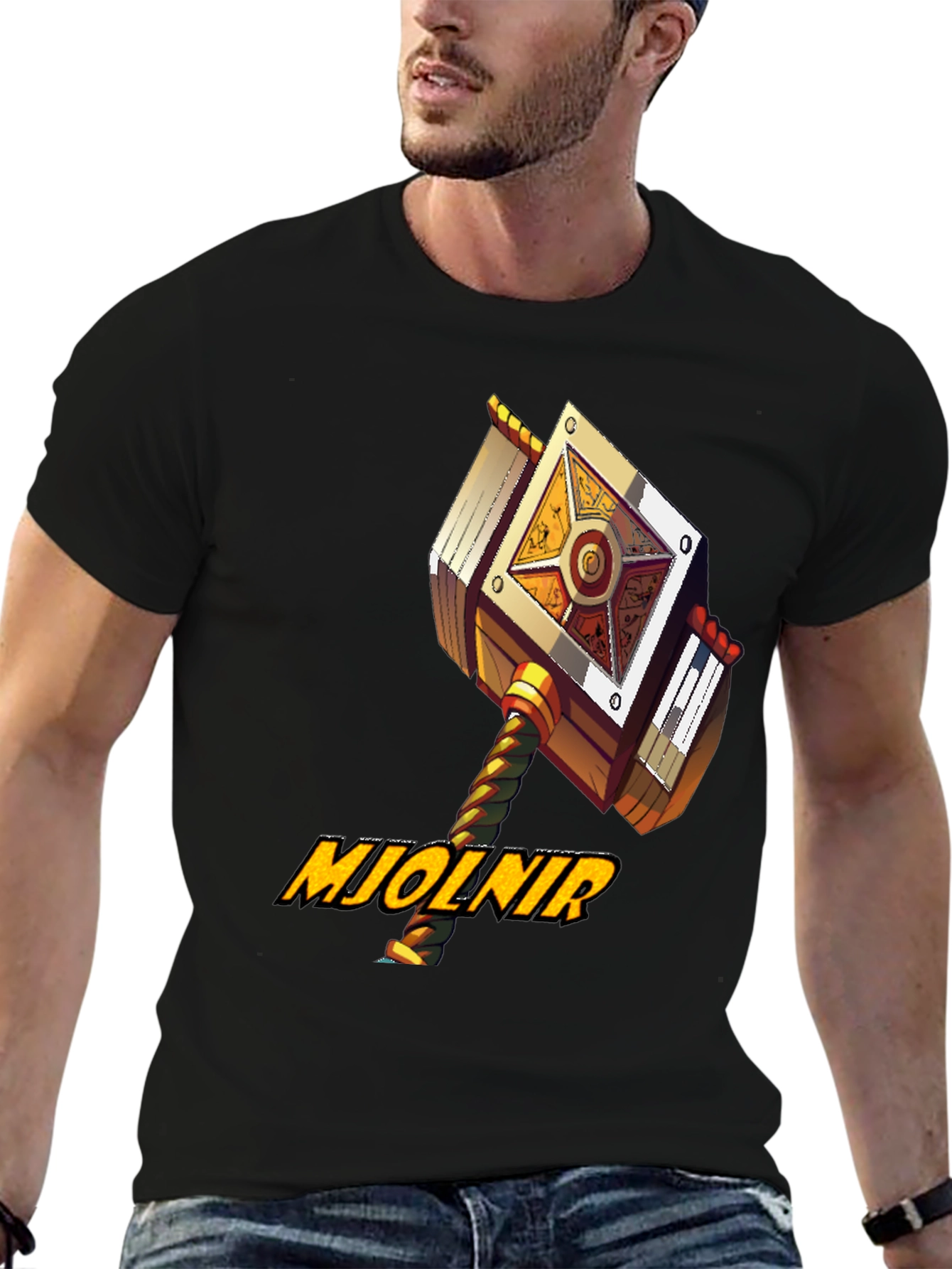 Mjolnir Hammer Graphic T-Shirt