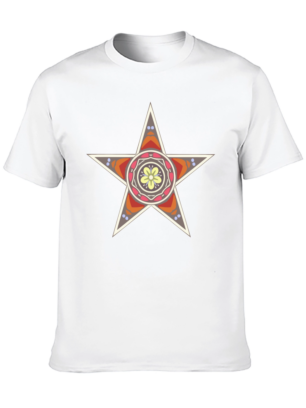 Star Mandala Graphic Black T-Shirt