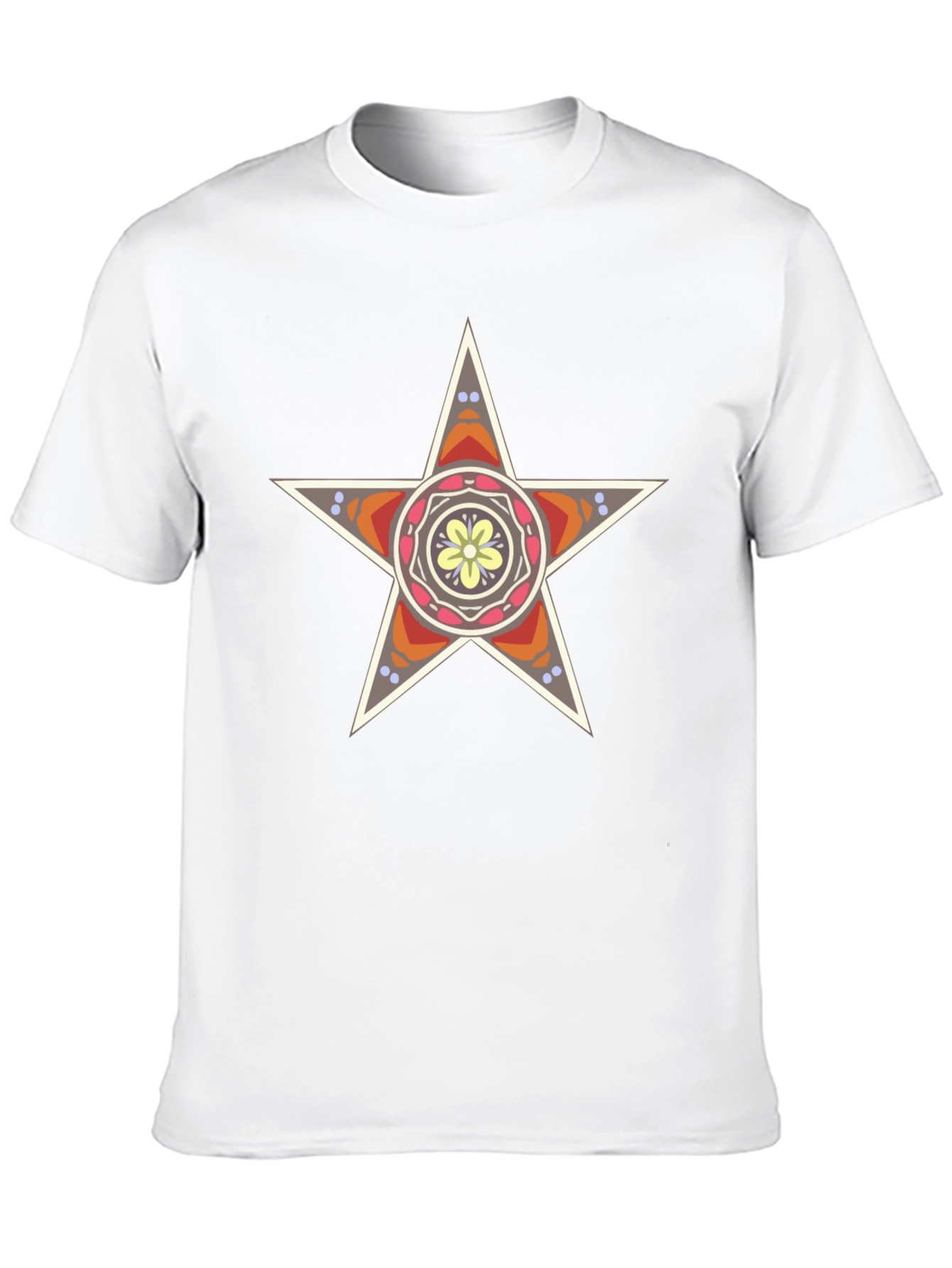 Star Mandala Graphic Black T-Shirt