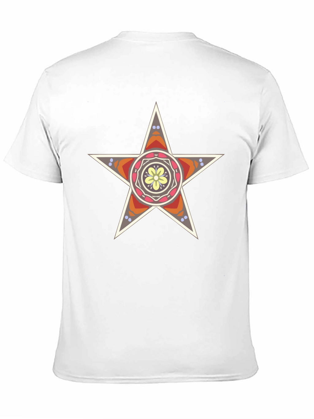 Star Mandala Graphic Black T-Shirt