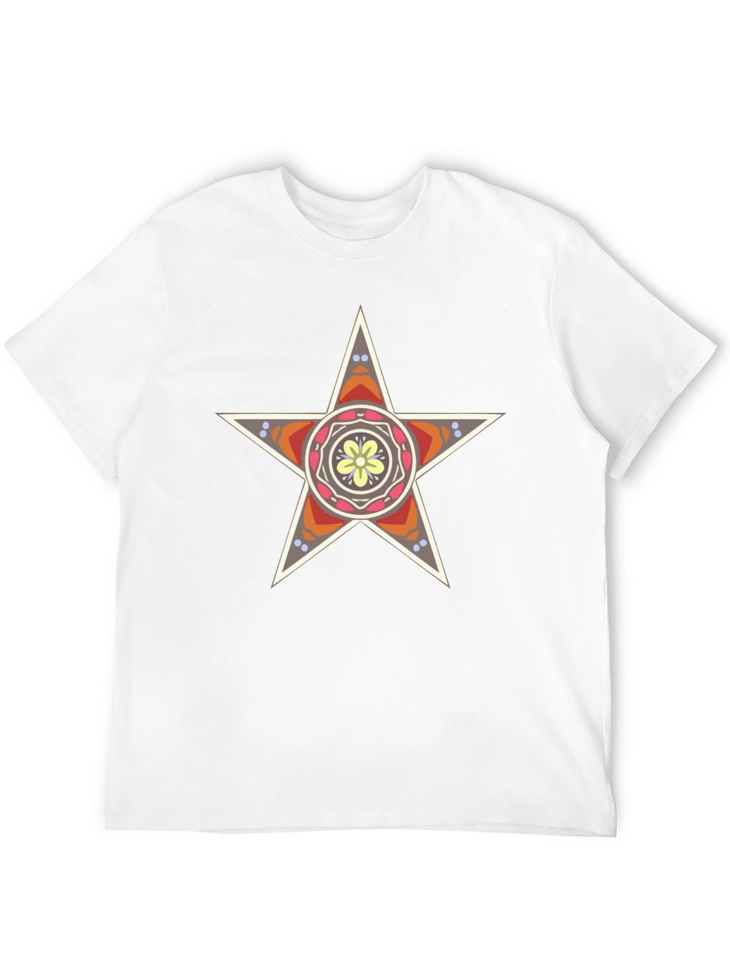 Star Mandala Graphic Black T-Shirt