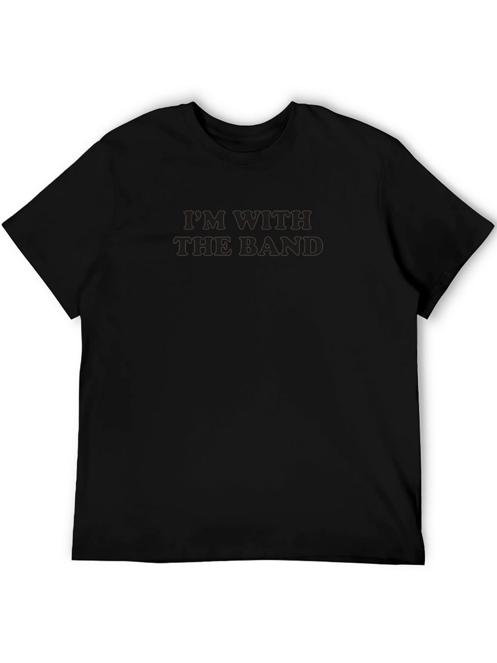 Im With the Band Black Graphic T-Shirt