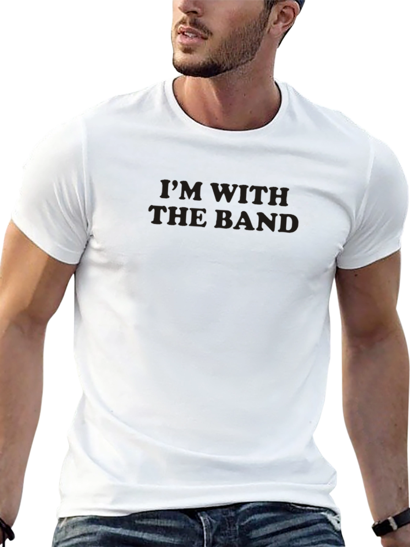 Im With the Band Black Graphic T-Shirt