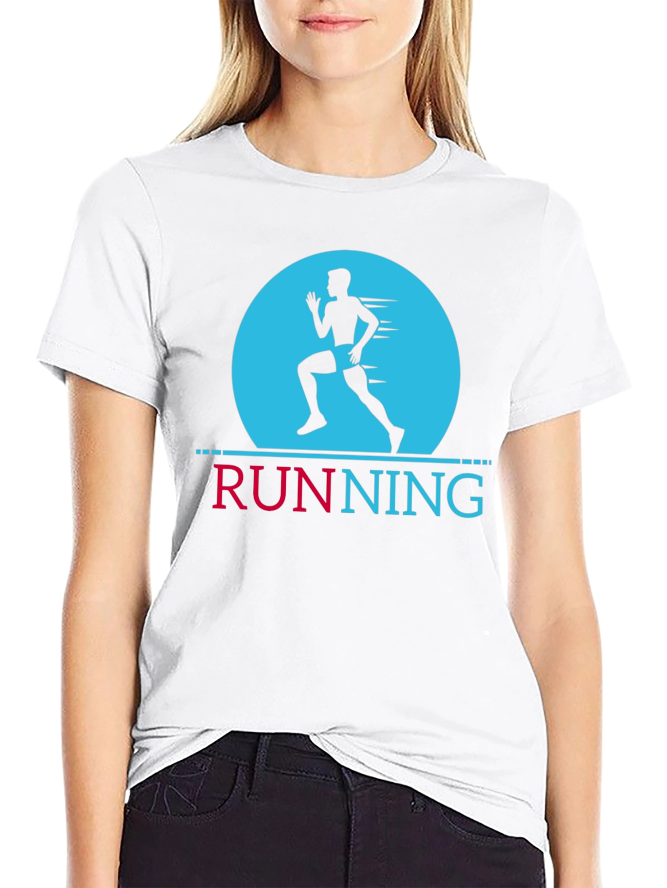 Running Graphic Black T-Shirt
