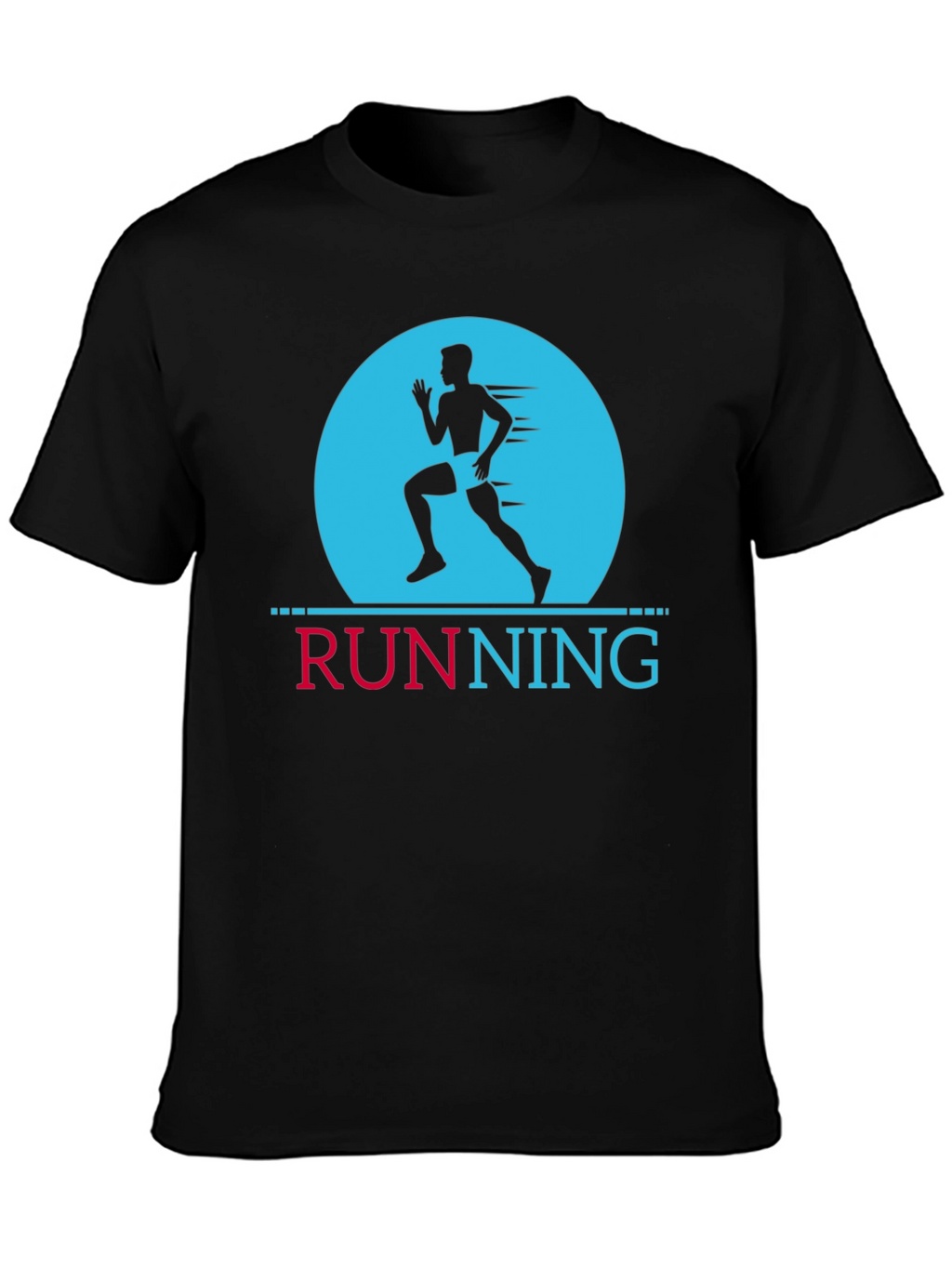 Running Graphic Black T-Shirt