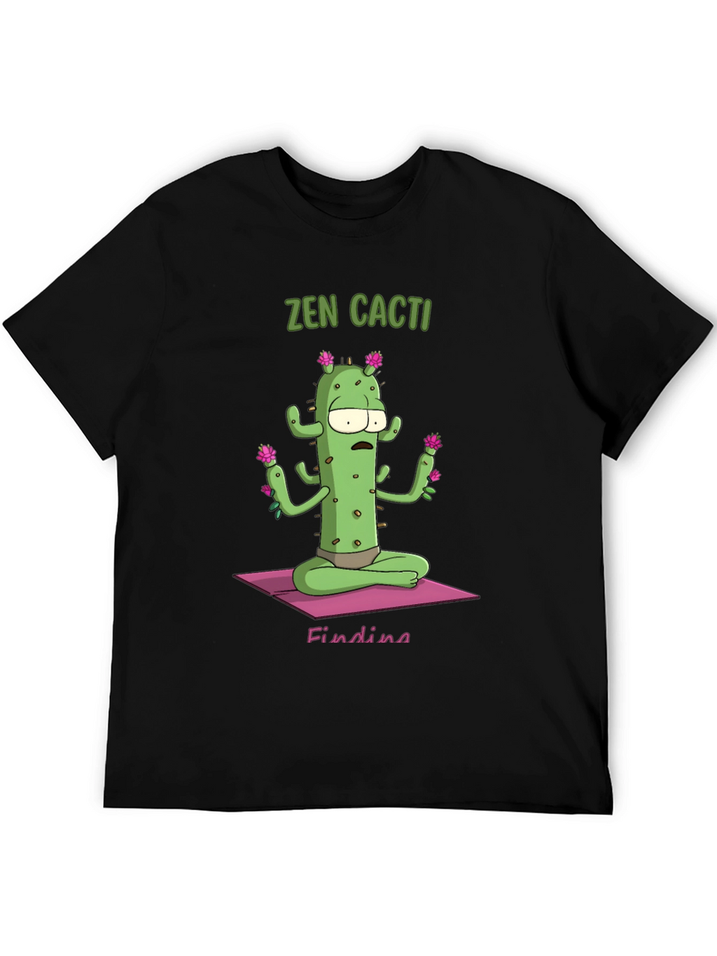 Zen Cactus Graphic T-Shirt - Relaxed Fit