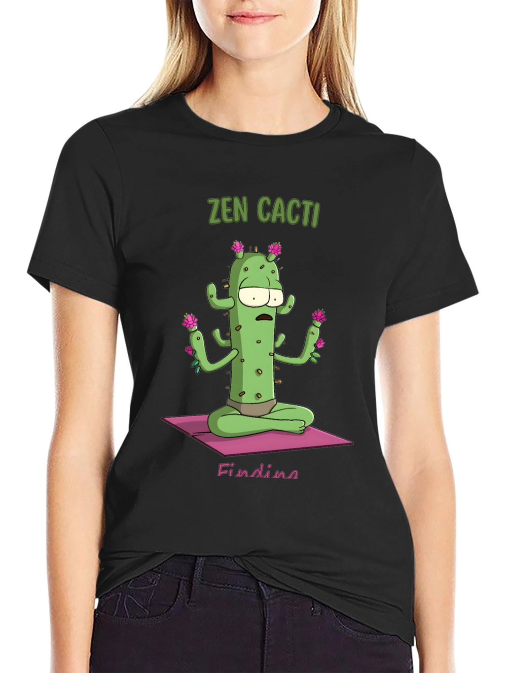 Zen Cactus Graphic T-Shirt - Relaxed Fit