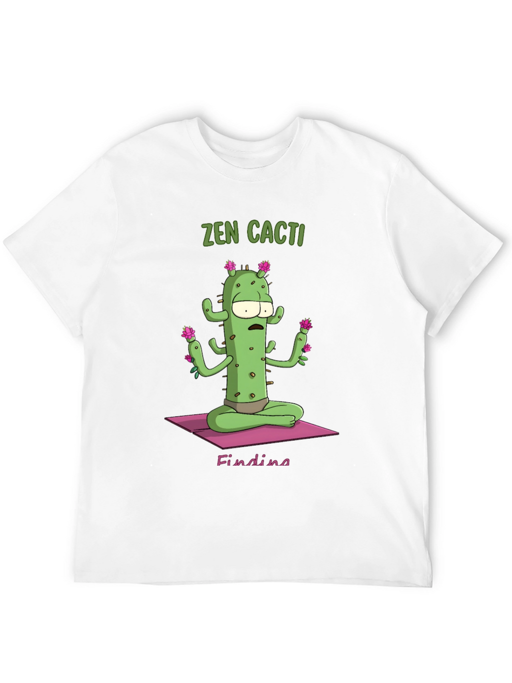 Zen Cactus Graphic T-Shirt - Relaxed Fit