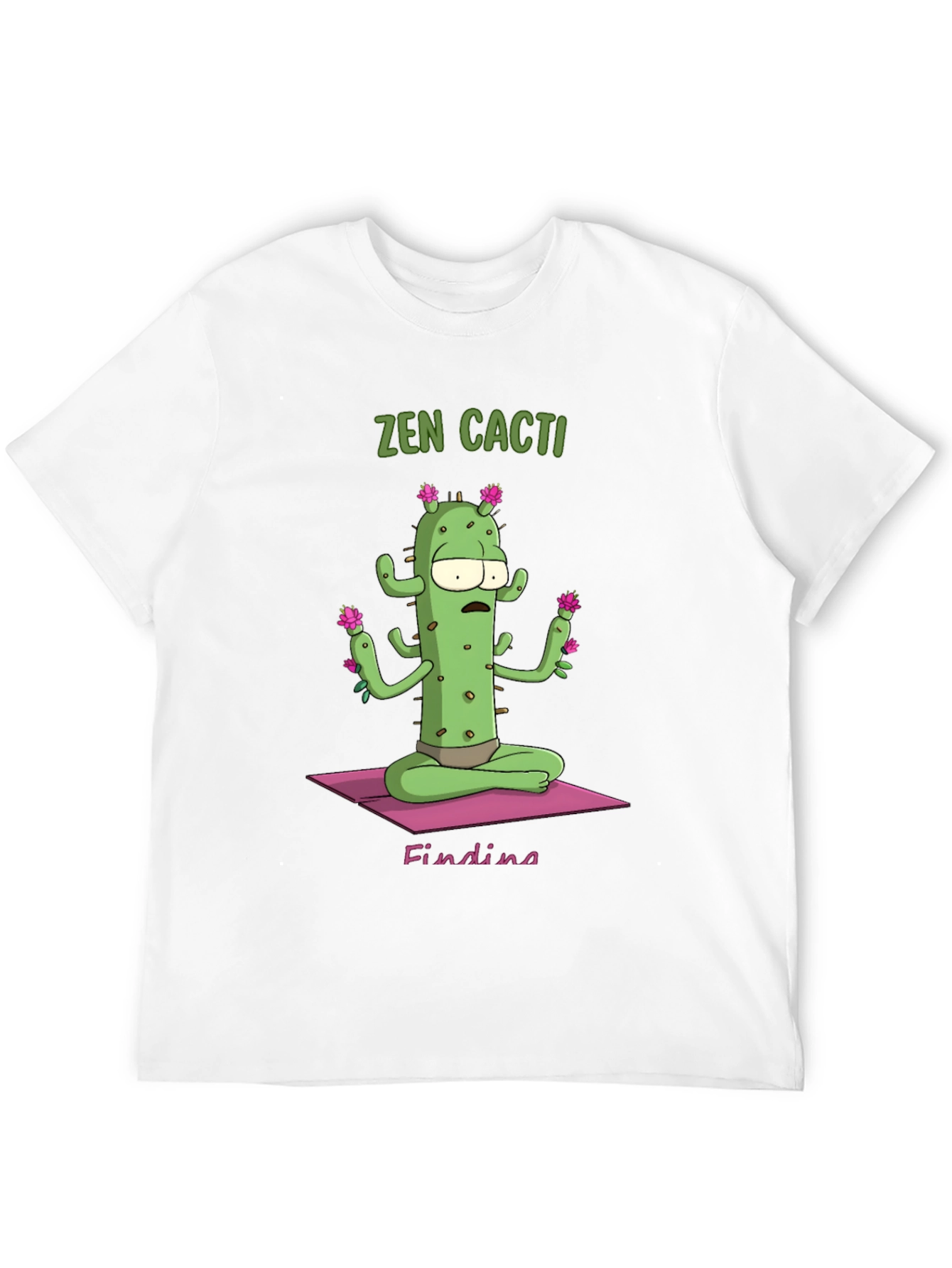 Zen Cactus Graphic T-Shirt - Relaxed Fit