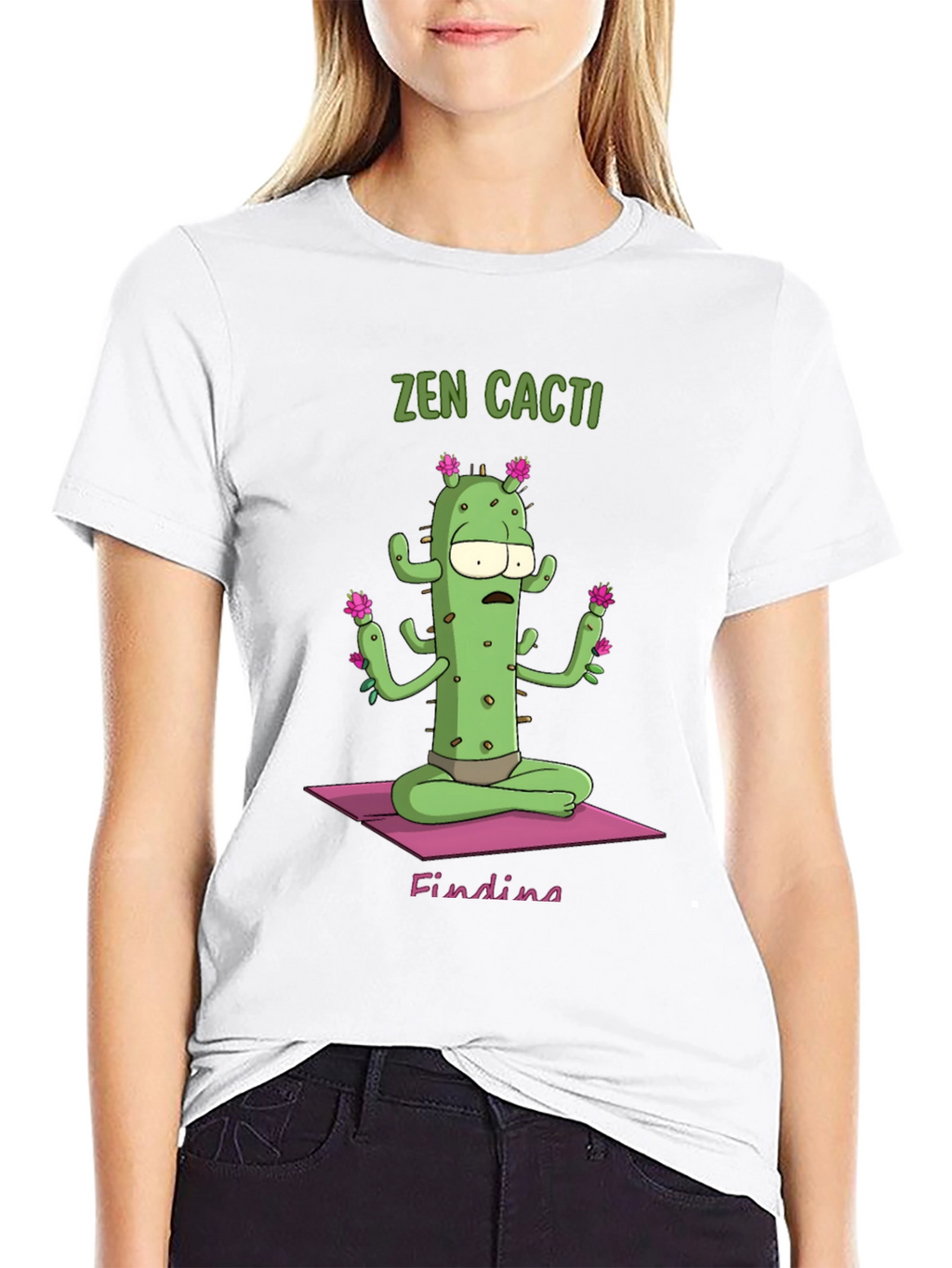 Zen Cactus Graphic T-Shirt - Relaxed Fit