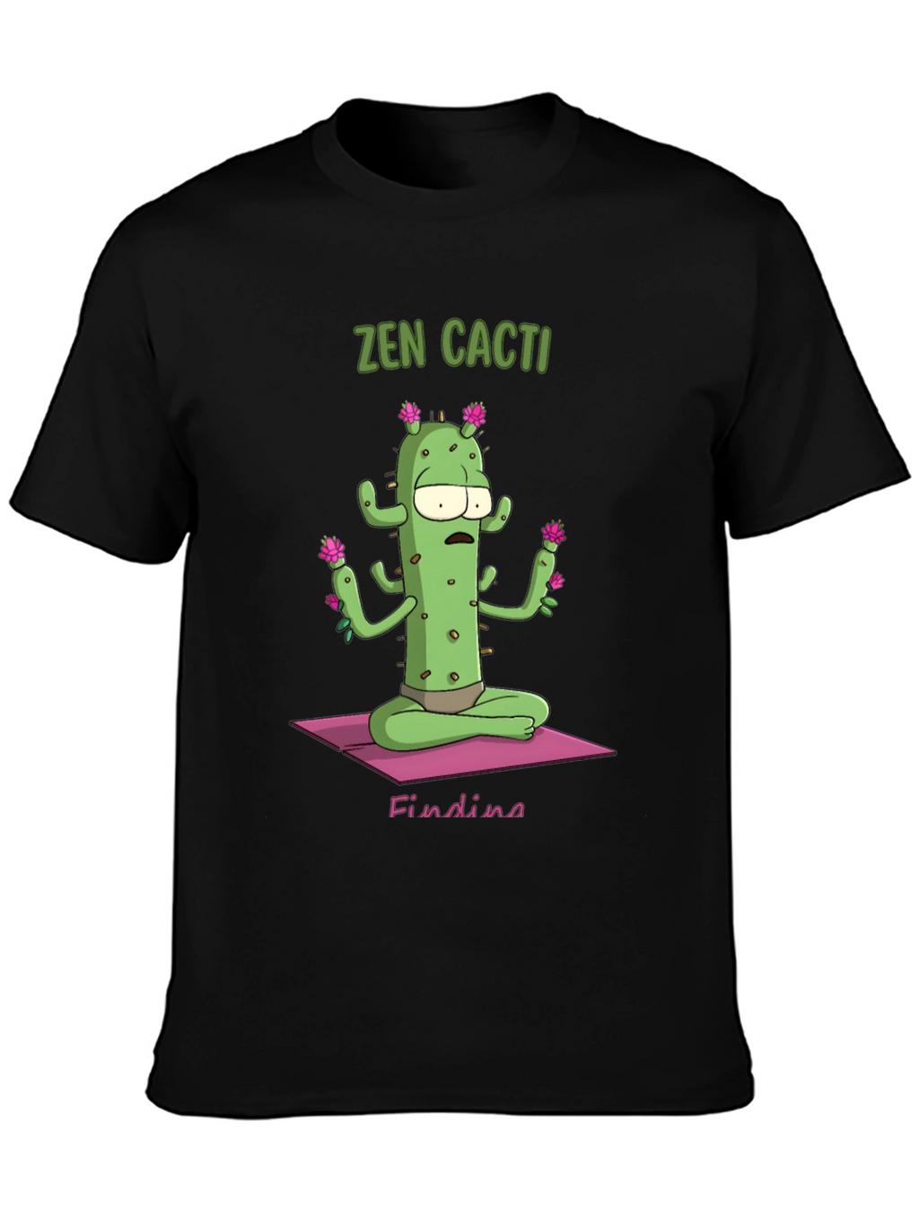 Zen Cactus Graphic T-Shirt - Relaxed Fit
