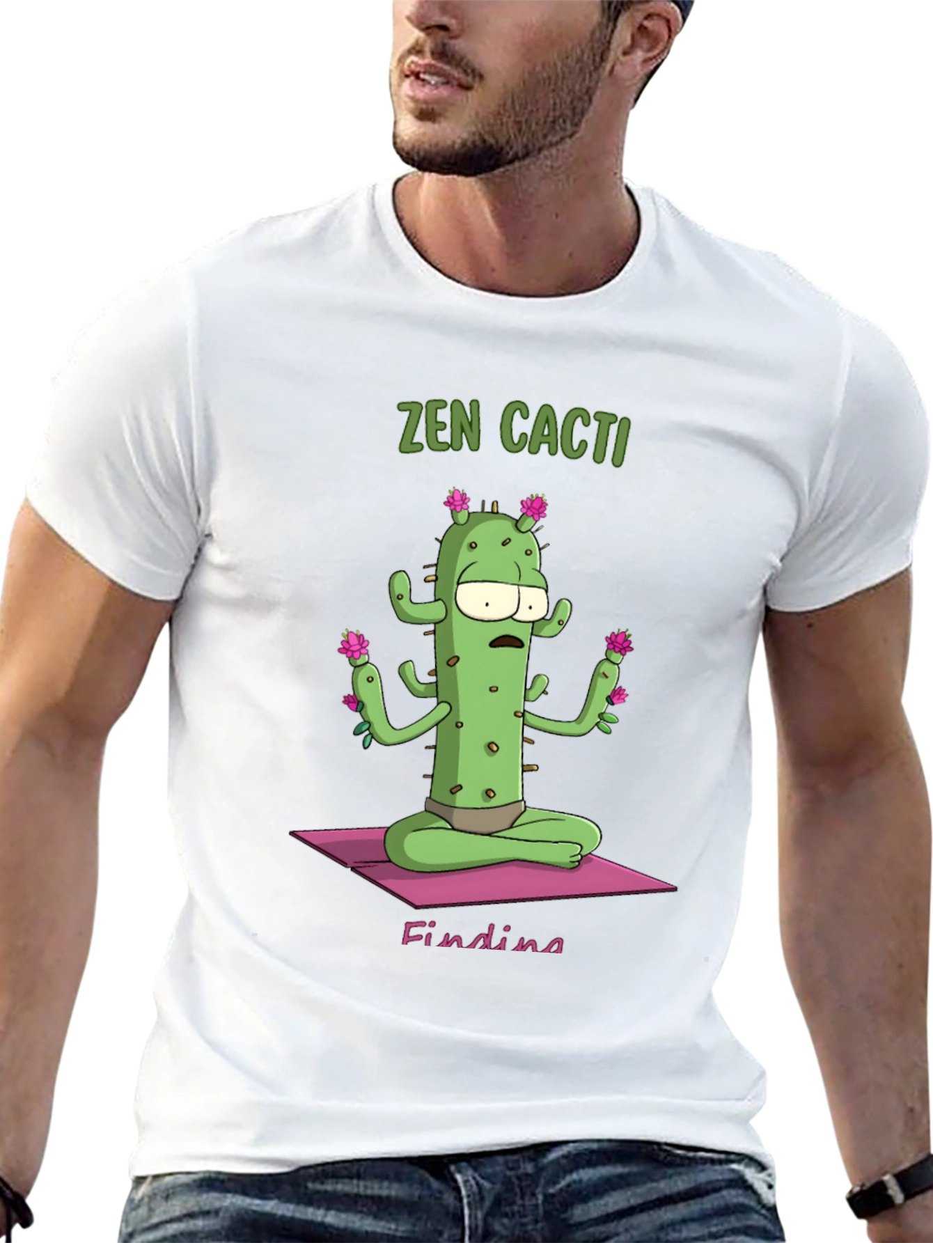 Zen Cactus Graphic T-Shirt - Relaxed Fit