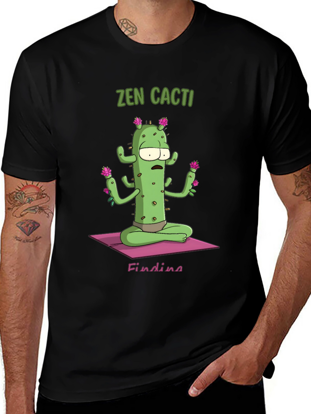 Zen Cactus Graphic T-Shirt - Relaxed Fit