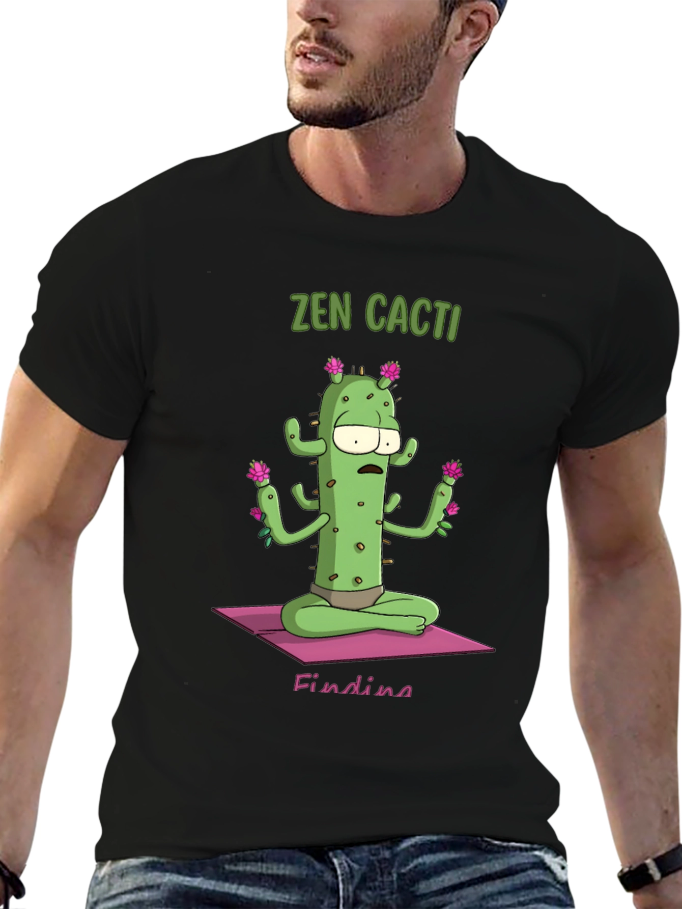 Zen Cactus Graphic T-Shirt - Relaxed Fit