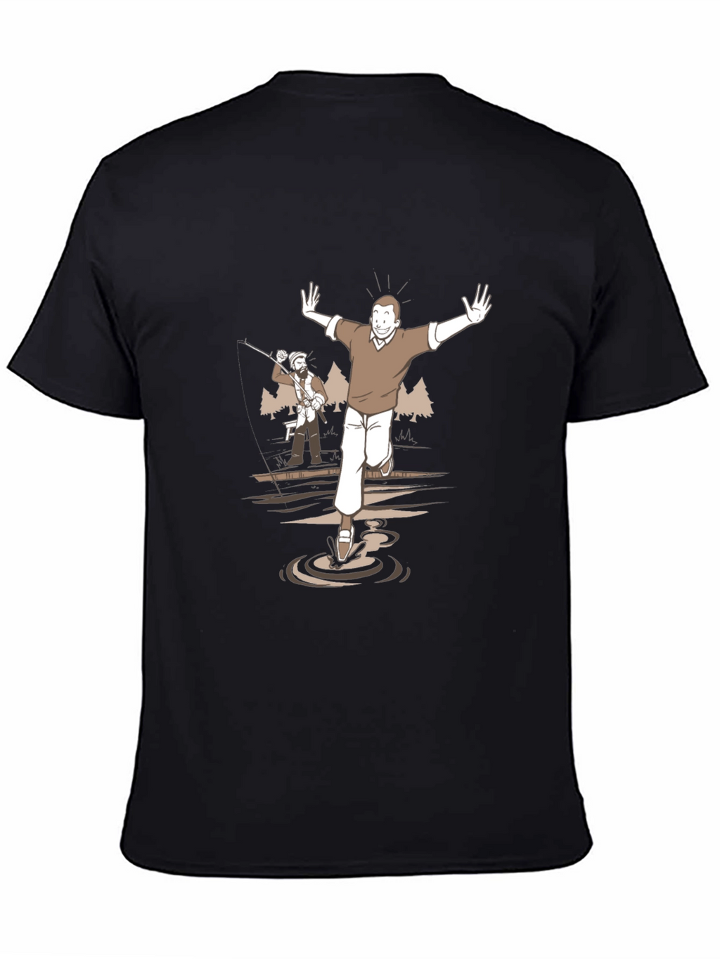 Cartoon Graphic Tee - Humorous Scene