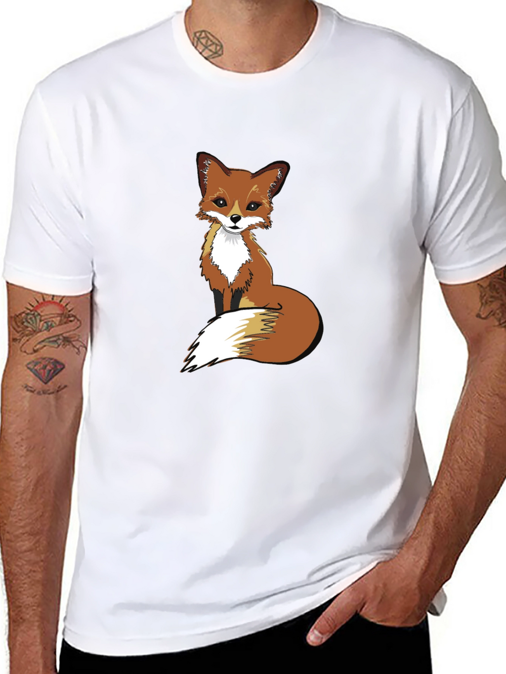 Fox Graphic Print T-Shirt | Casual Tee