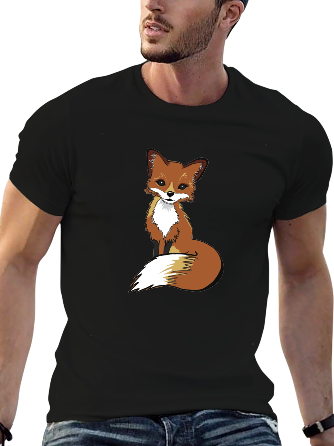 Fox Graphic Print T-Shirt | Casual Tee