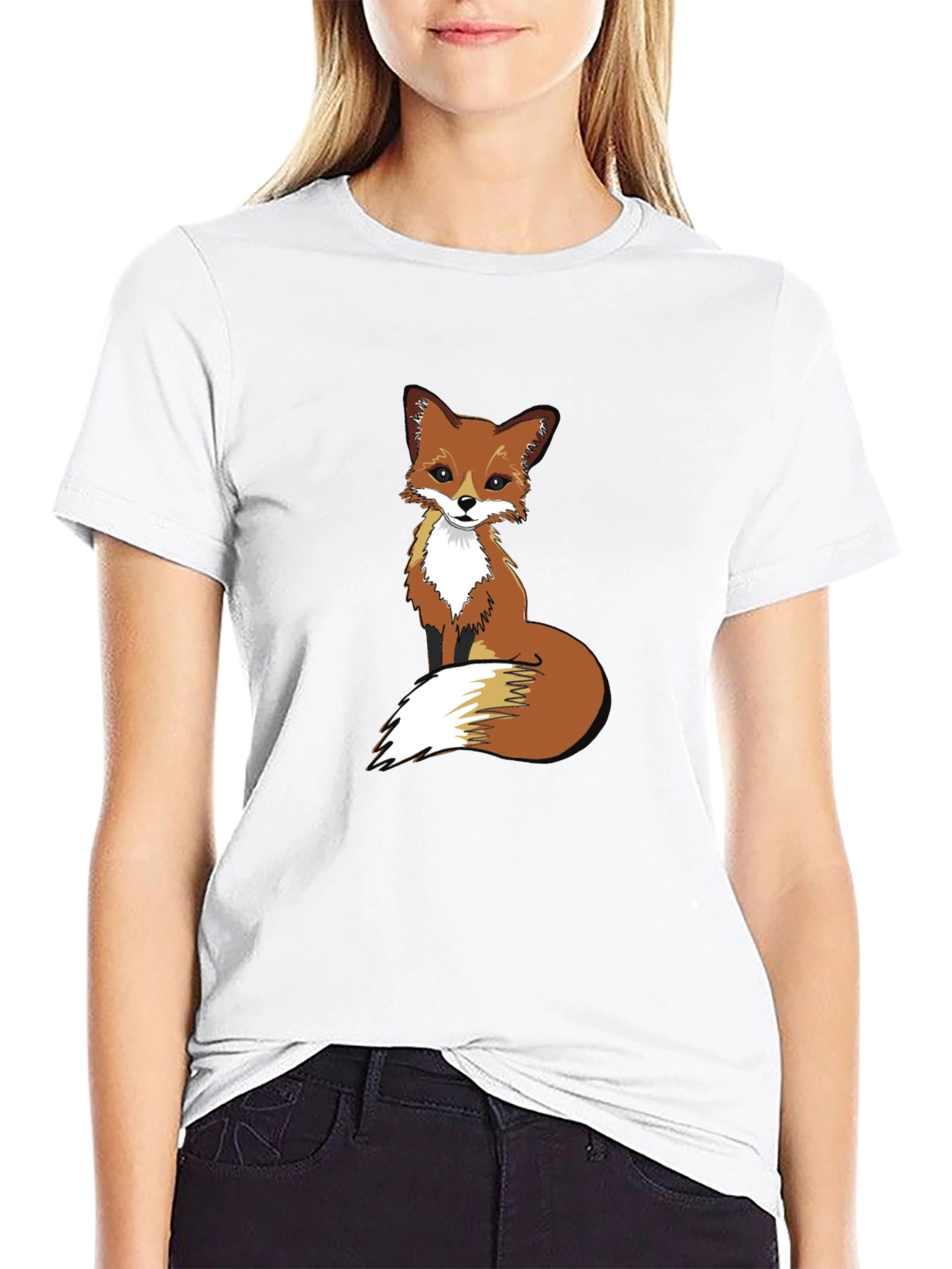 Fox Graphic Print T-Shirt | Casual Tee