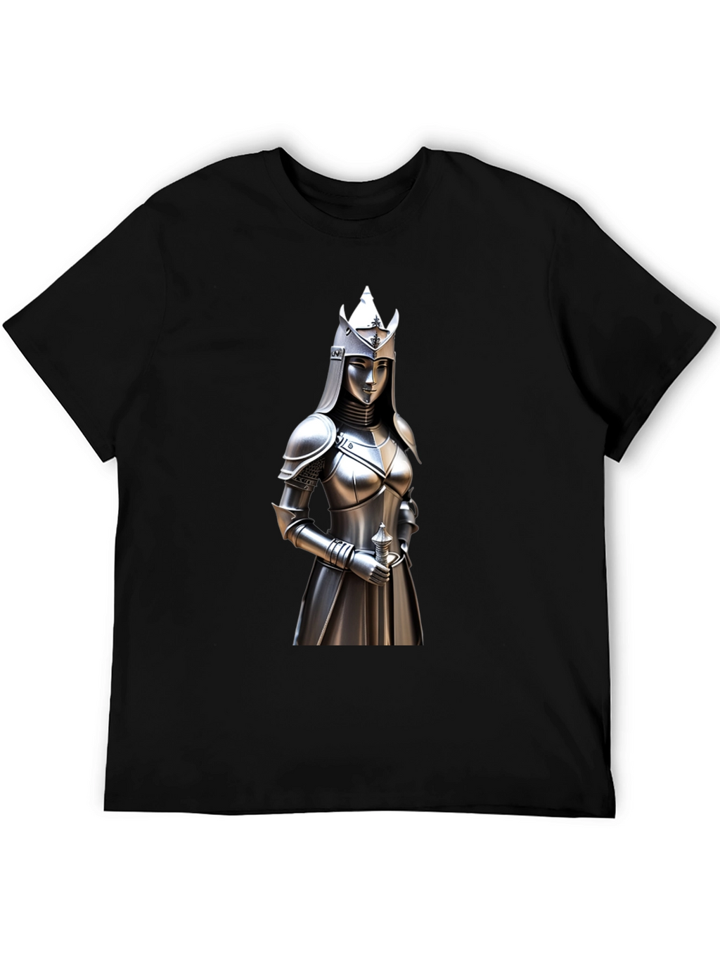 Knight Woman Graphic Tee - Medieval Style