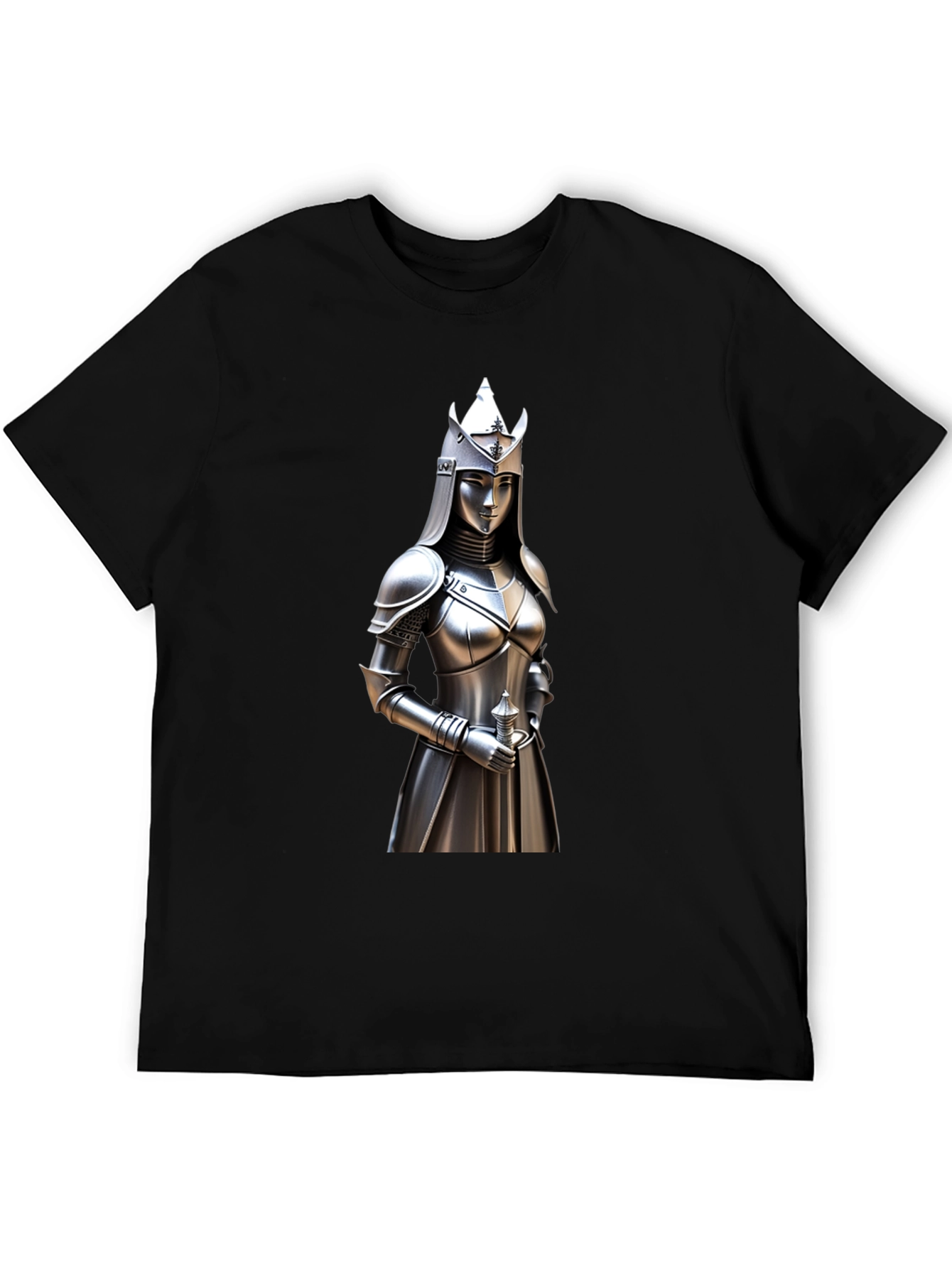 Knight Woman Graphic Tee - Medieval Style