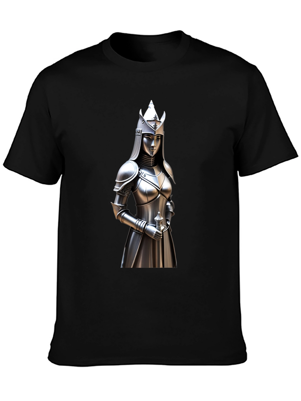 Knight Woman Graphic Tee - Medieval Style