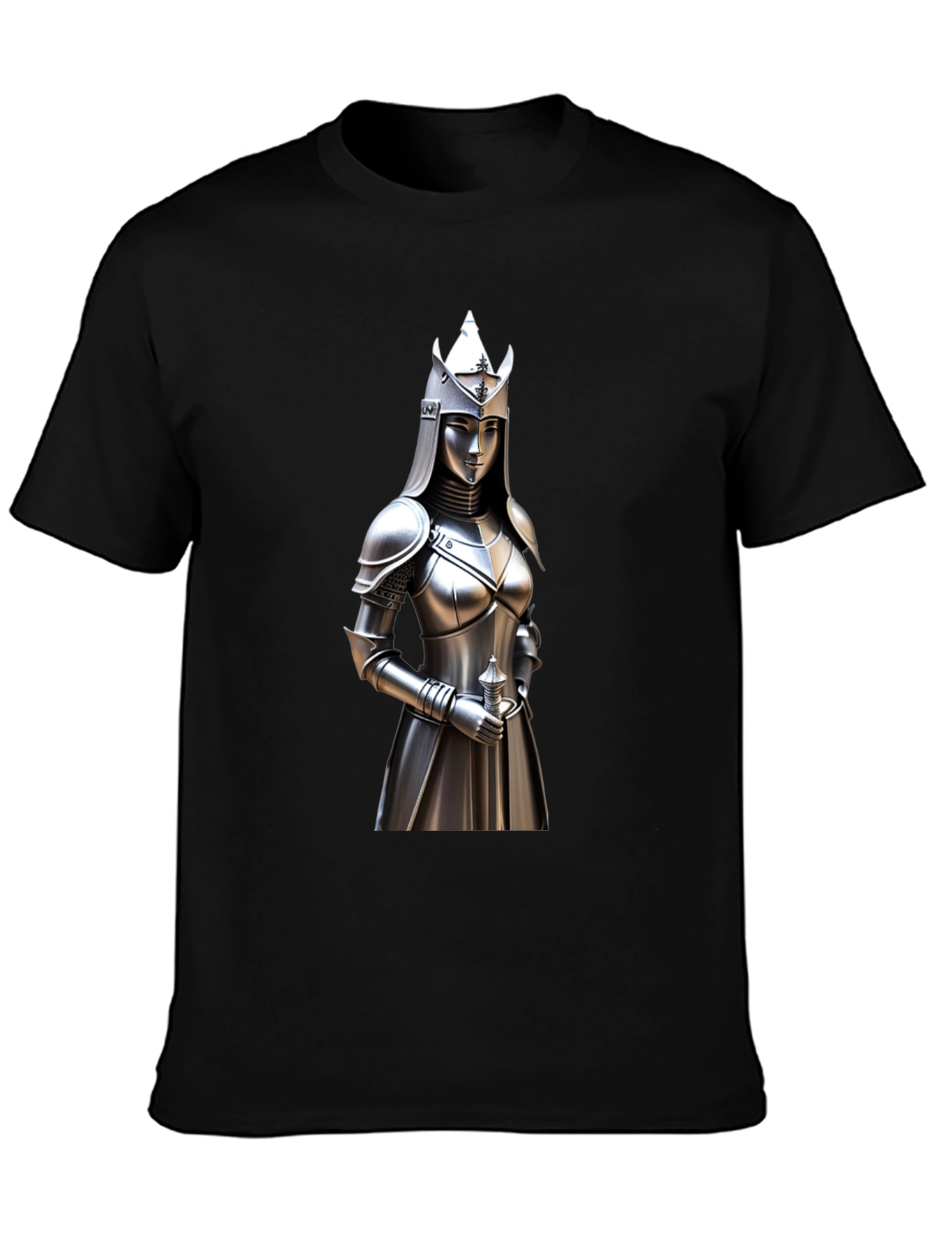 Knight Woman Graphic Tee - Medieval Style